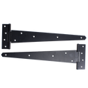 ASEC Medium Tee Hinge - Black - 300mm (Pair)