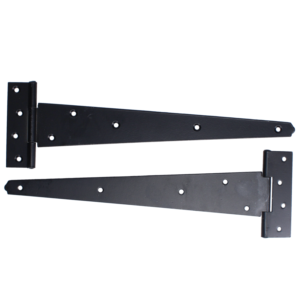 ASEC Medium Tee Hinge - Black - 300mm (Pair)