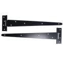 ASEC Medium Tee Hinge - Black - 450mm (Pair)