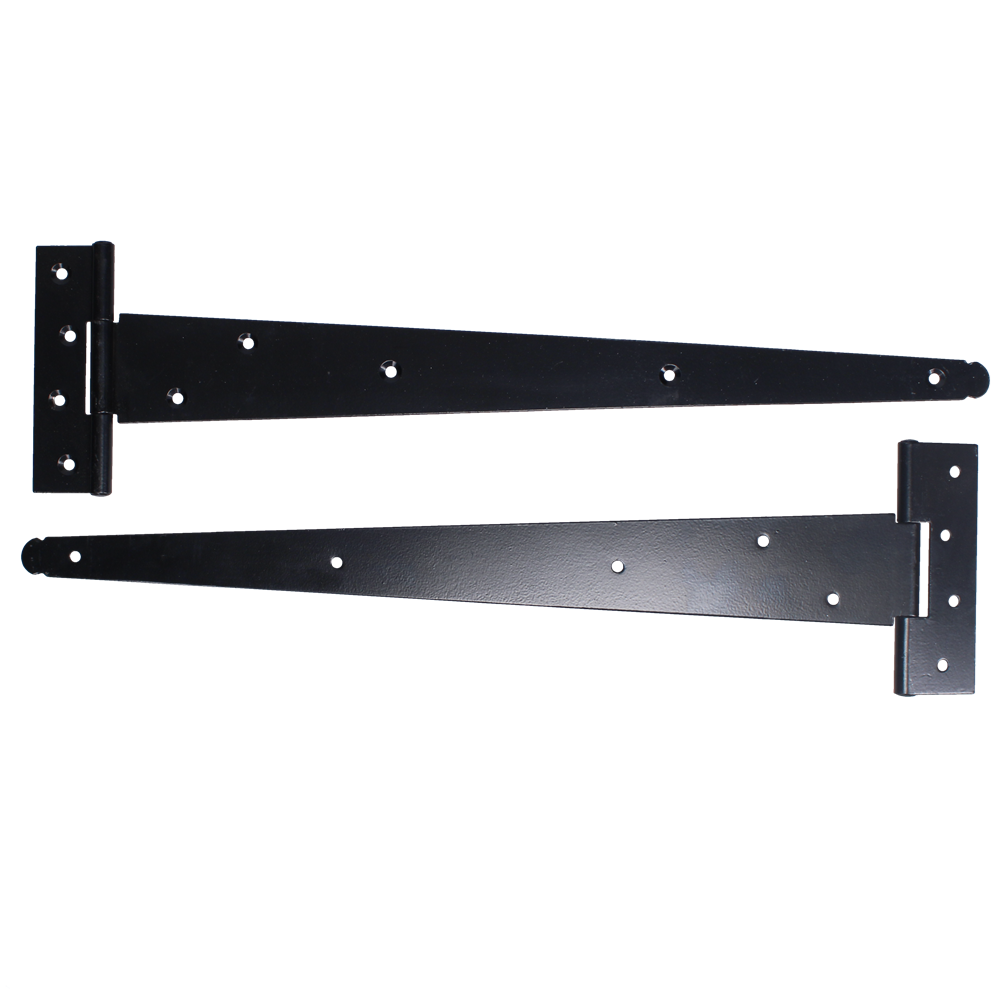 ASEC Medium Tee Hinge - Black - 450mm (Pair)