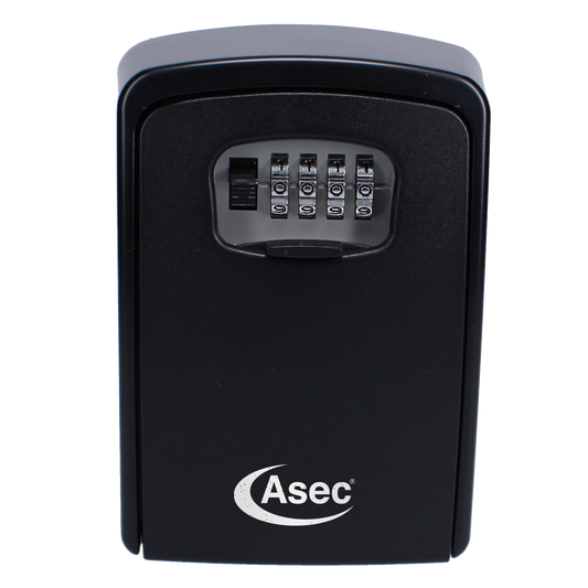 ASEC 4 Wheel Extra Large Combination Key Safe - Black
