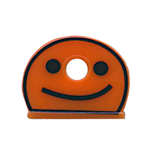 ASEC Smiley Face Half Moon Key Caps - Box of 200 - Assorted Colours
