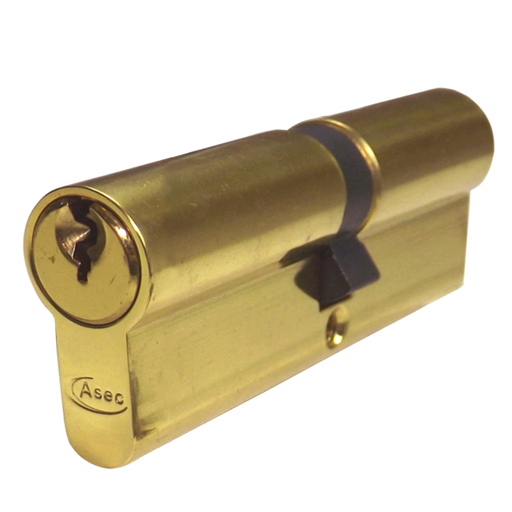 ASEC 5-Pin Euro Double Cylinder - 90mm 45/45 (40/10/40) KD PB