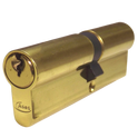 ASEC 5-Pin Euro Double Cylinder - 95mm 45/50 (40/10/45) KD PB