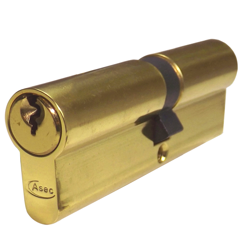 ASEC 5-Pin Euro Double Cylinder - 95mm 45/50 (40/10/45) KD PB
