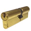 ASEC 5-Pin Euro Double Cylinder - 100mm 45/55 (40/10/50) KD PB