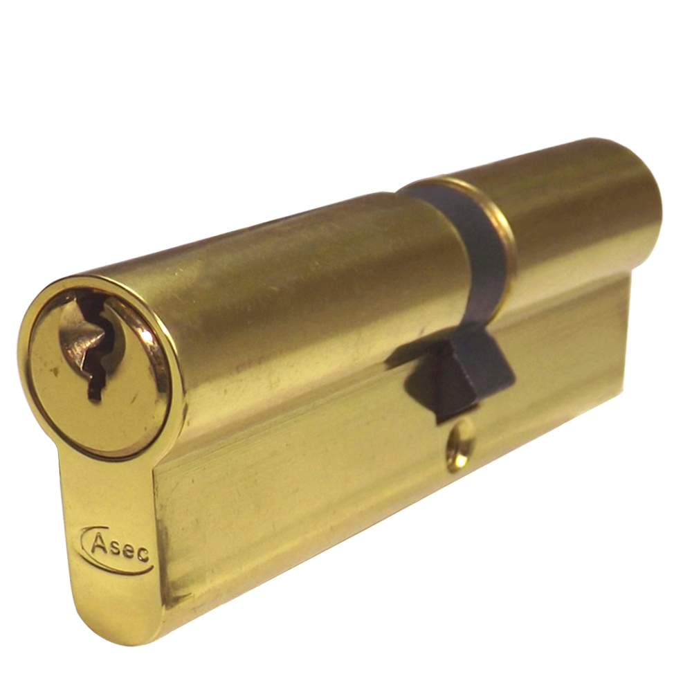 ASEC 5-Pin Euro Double Cylinder - 100mm 45/55 (40/10/50) KD PB