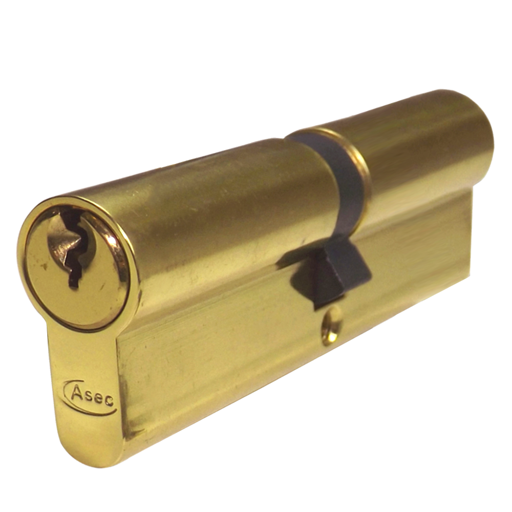 ASEC 5-Pin Euro Double Cylinder - 100mm 50/50 (45/10/45) KD PB