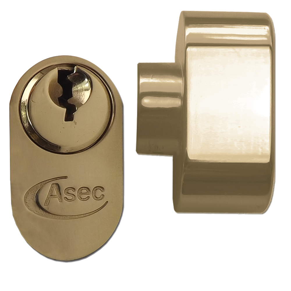 ASEC 5-Pin Oval Key & Turn Cylinder - 70mm 35/T35 (30/10/T30) KD PB