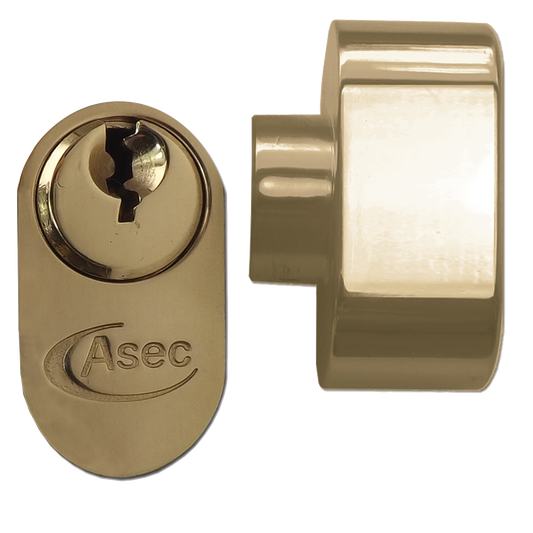 ASEC 5-Pin Oval Key & Turn Cylinder - 70mm 35/T35 (30/10/T30) KD PB
