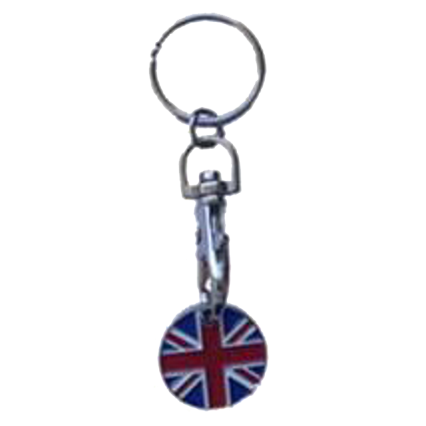 ASEC Trolley Token Key Ring - Union Jack