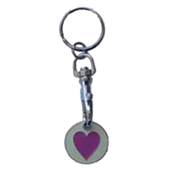 ASEC Trolley Token Key Ring - Heart