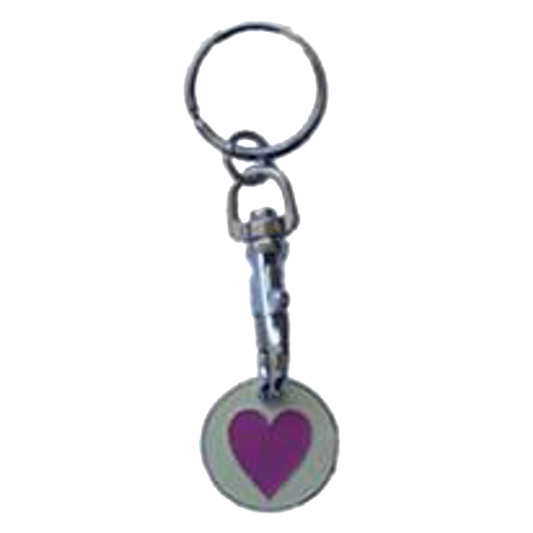 ASEC Trolley Token Key Ring - Heart