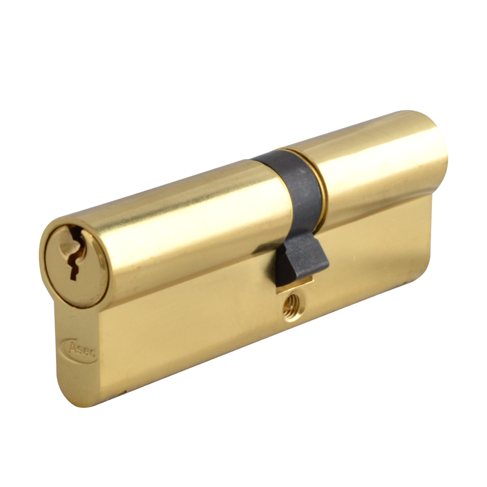 ASEC 6-Pin Euro Double Cylinder - 90mm 40/50 (35/10/45) KD PB
