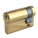ASEC 6-Pin Euro Half Cylinder - 45mm (35/10) KD PB