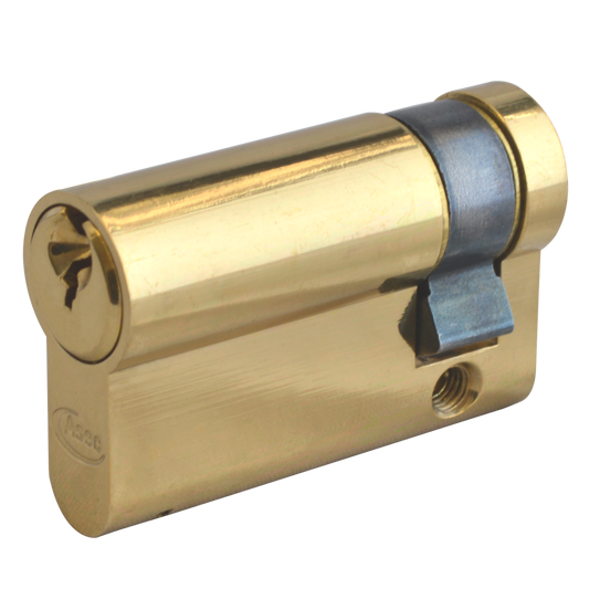 ASEC 6-Pin Euro Half Cylinder - 50mm (40/10) KD PB