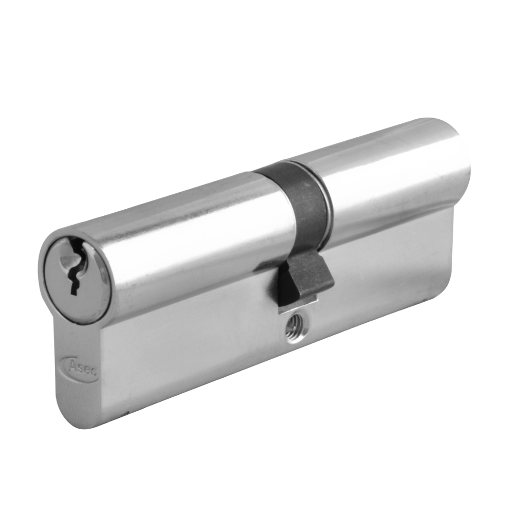 ASEC 6-Pin Euro Double Cylinder - 90mm 45/45 (40/10/40) KD NP