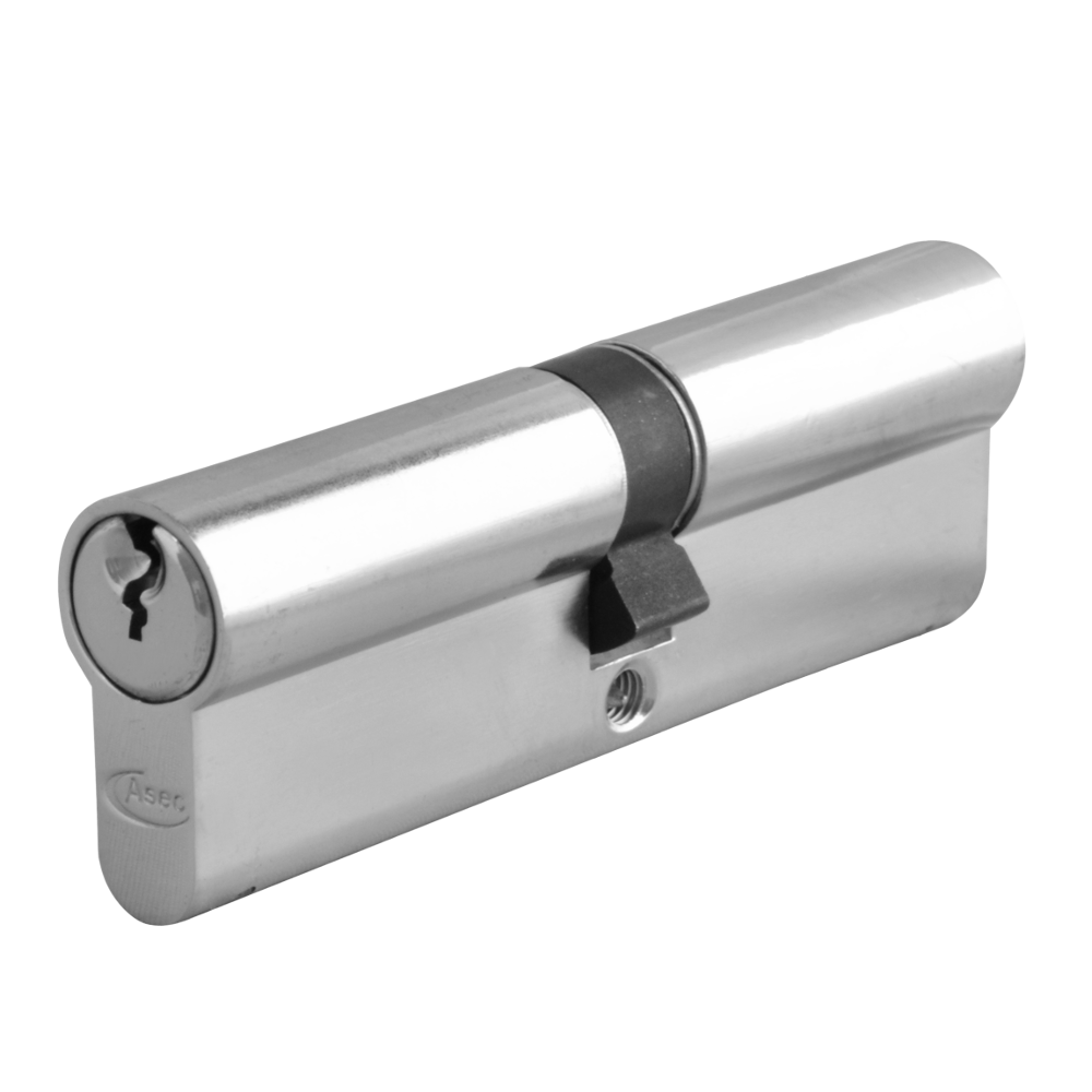ASEC 6-Pin Euro Double Cylinder - 100mm 50/50 (45/10/45) KD NP