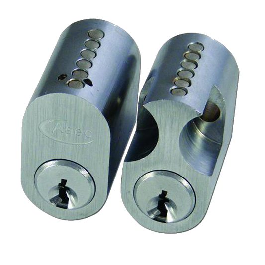 ASEC 6-Pin Scandinavian Oval External / Internal Cylinder - SC KD (Boxed)