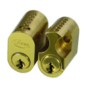 ASEC 6-Pin Scandinavian Oval External / Internal Cylinder - PB KD (Boxed)