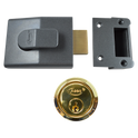 ASEC AS11 Deadbolt Nightlatch - 60mm DMG Case with PB Cylinder Boxed