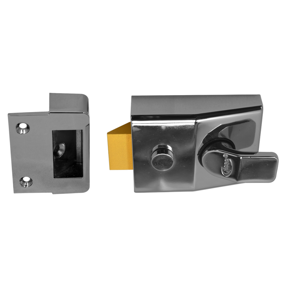 ASEC AS14 & AS18 Non-Deadlocking Nightlatch - 60mm PC - SC Cyl Visi