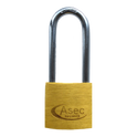 ASEC KA Long Shackle Brass Padlock - 30mm KA (To CX) Boxed