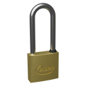 ASEC KD Long Shackle Brass Padlock - 30mm KD Visi