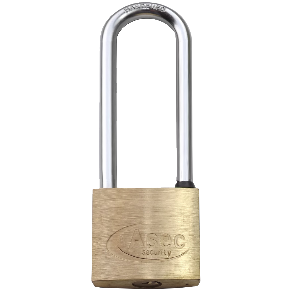 ASEC KA Long Shackle Brass Padlock - 40mm KA (to E) Boxed