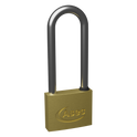 ASEC KD Long Shackle Brass Padlock - 50mm KD Visi