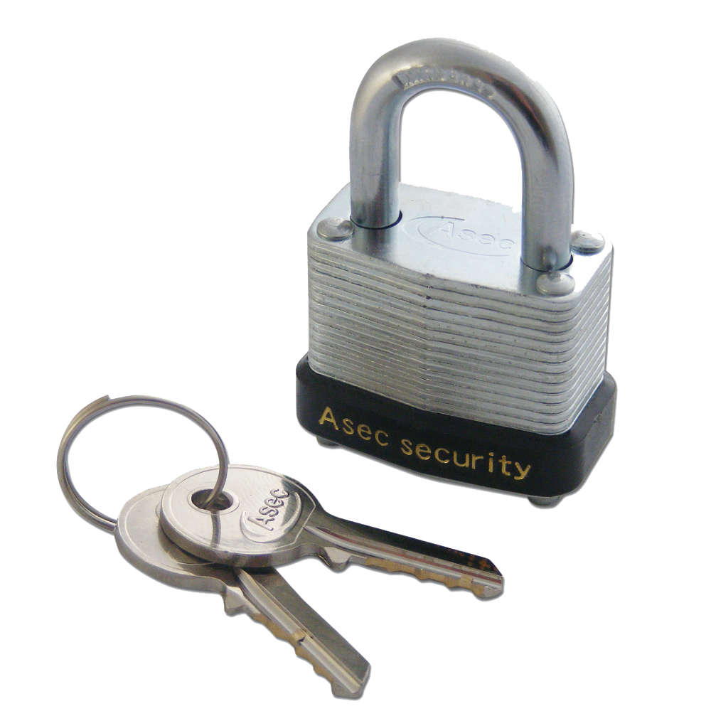 ASEC 787 & 797 Open Shackle Laminated Padlock - 30mm KD Visi