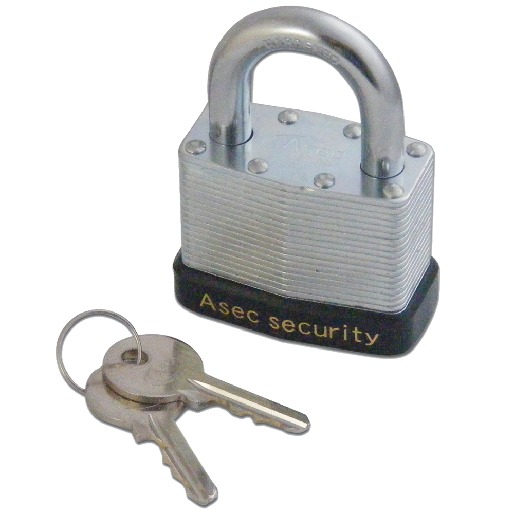 ASEC 787 & 797 Open Shackle Laminated Padlock - 50mm KD Visi