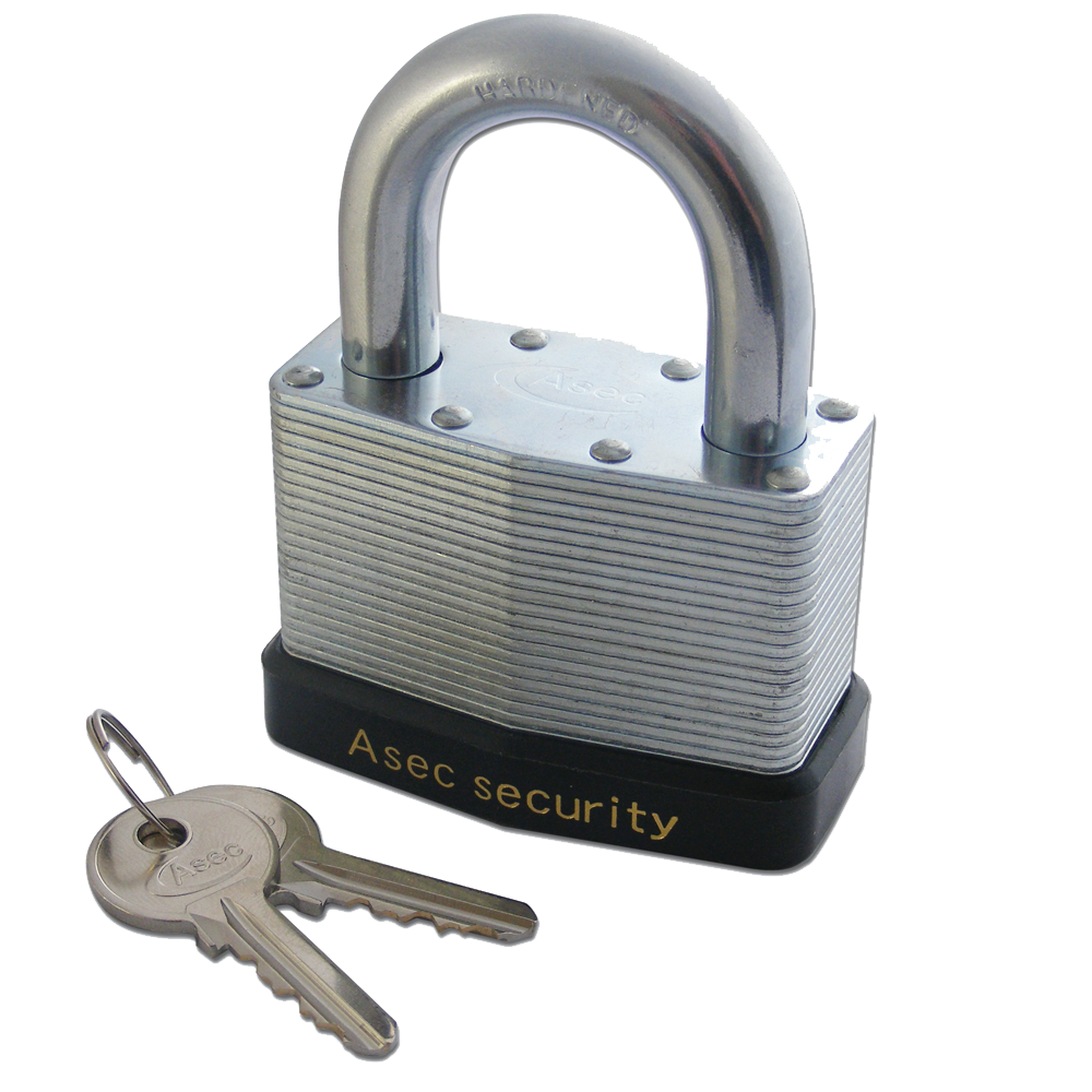 ASEC 787 & 797 Open Shackle Laminated Padlock - 64mm KD Visi