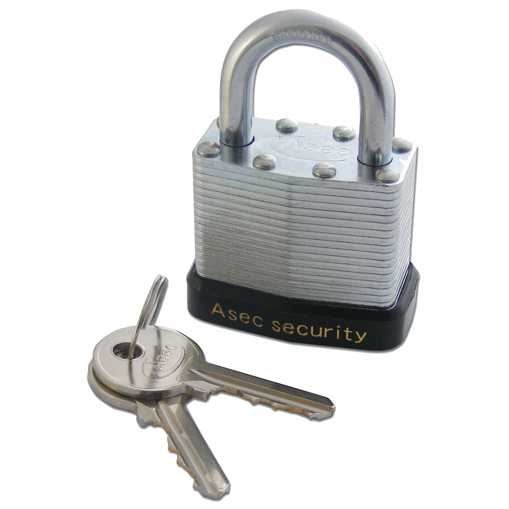 ASEC 787 & 797 Open Shackle Laminated Padlock - 40mm KA `K` Boxed