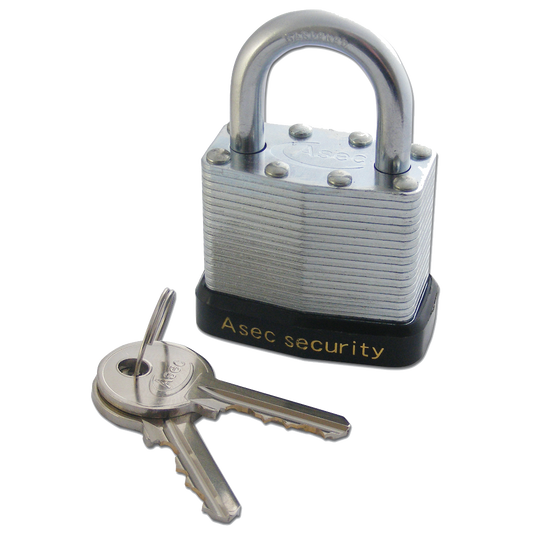 ASEC 787 & 797 Open Shackle Laminated Padlock - 40mm KA `K` Boxed