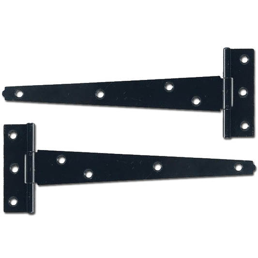 ASEC Light Tee Hinge - Black - 300mm (Pair)