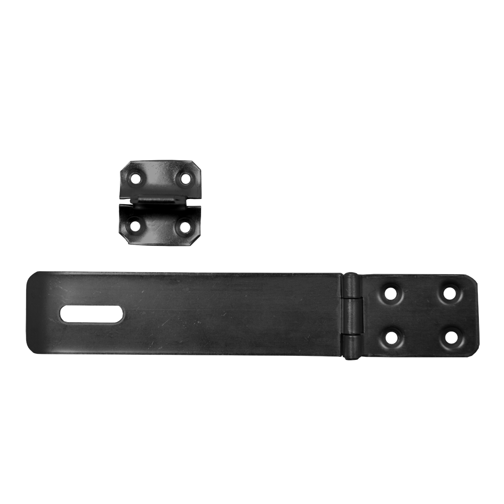 ASEC Safety Hasp & Staple - Black - 150mm