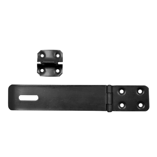 ASEC Safety Hasp & Staple - Black - 150mm