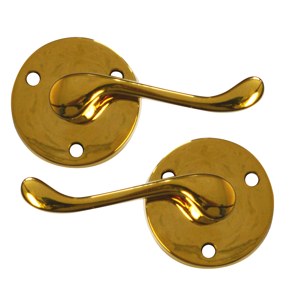 ASEC Victorian Scroll Round Rose Lever Furniture - PB Visi