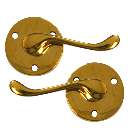 ASEC Victorian Scroll Round Rose Lever Furniture - PB Visi