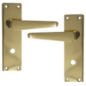 ASEC Victorian Plate Mounted Bathroom Lever Furniture - PB Visi