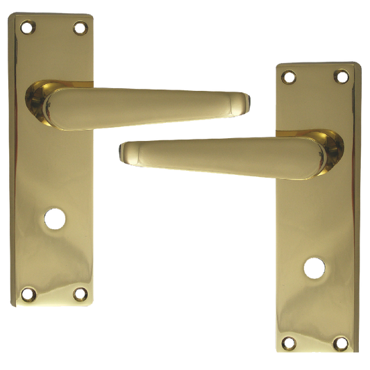 ASEC Victorian Plate Mounted Bathroom Lever Furniture - PB Visi