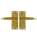 ASEC Victorian Plate Mounted Lever Furniture - PB Lever Latch Visi