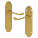 ASEC Oakley Plate Mounted Lever Furniture - PB Lever Latch Visi