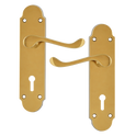 ASEC Oakley Plate Mounted Lever Furniture - PB Lever Lock Visi