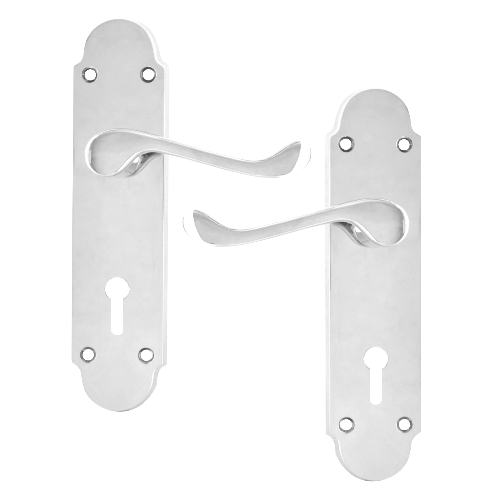 ASEC Oakley Plate Mounted Lever Furniture - CP Lever Lock Visi