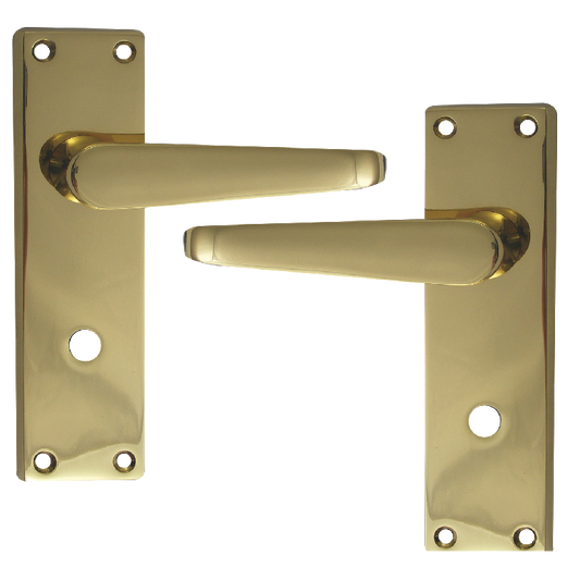 ASEC Victorian Plate Mounted Bathroom Lever Furniture - PB Boxed
