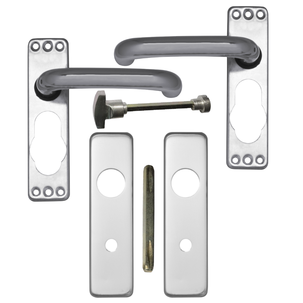 ASEC Plate Mounted Aluminium Lever Furniture - SAA Bathroom