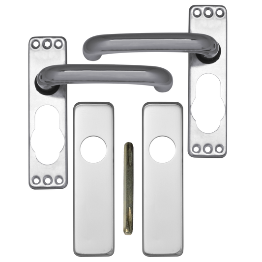 ASEC Plate Mounted Aluminium Lever Furniture - SAA Lever Latch