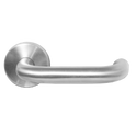 ASEC Stainless Steel Round Rose Lever Furniture - SSS Return To Door